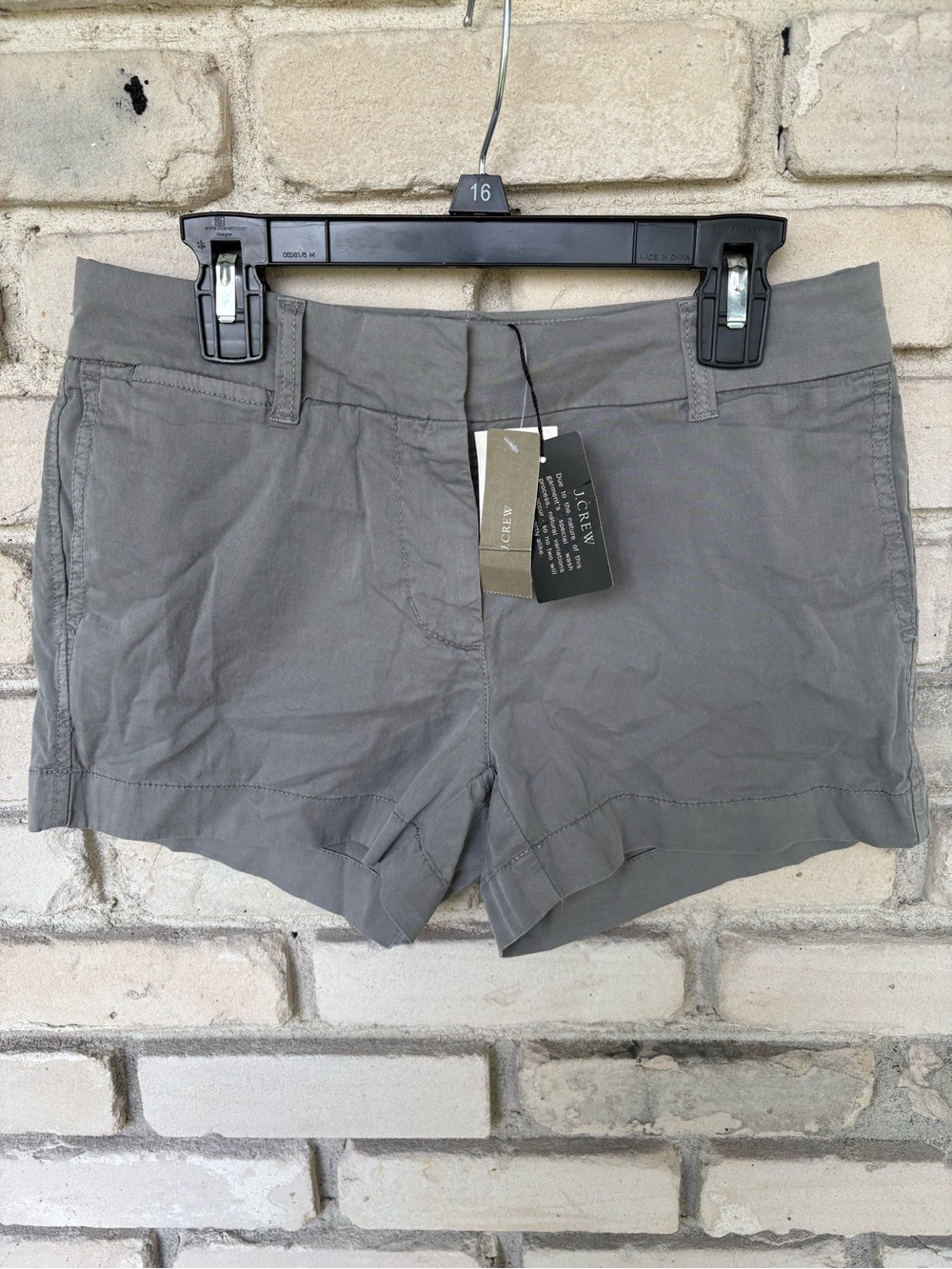 J. Crew Chino Women's High-Waist Cotton-Blend Shorts